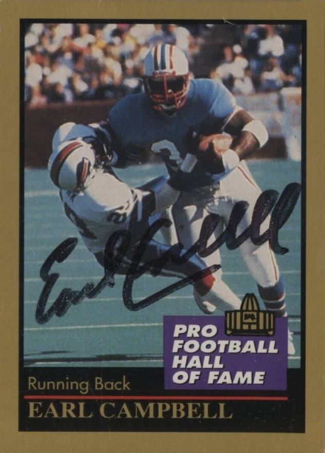 1991 ENOR Pro Football HOF Earl Campbell #23 Football Card