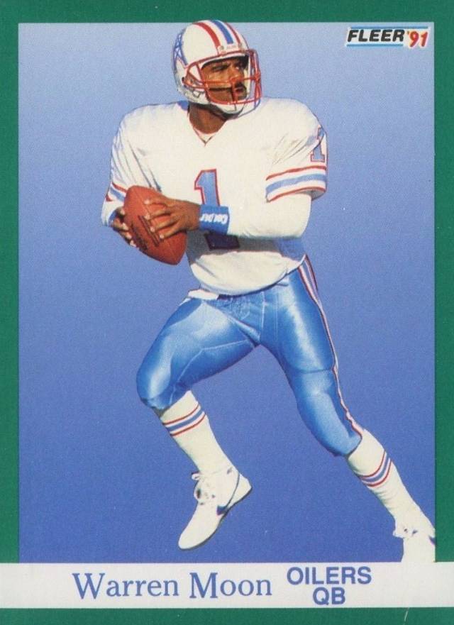 1991 Fleer Warren Moon #70 Football Card