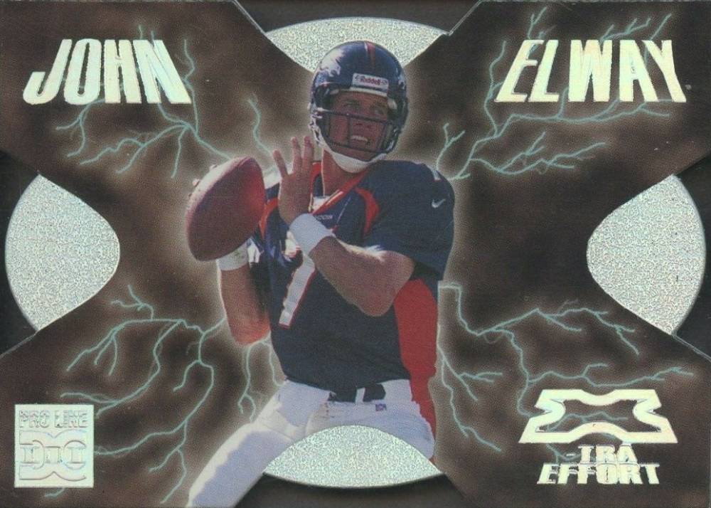 1997 Pro Line 3 X-Tra Effort John Elway #XE12 Football Card