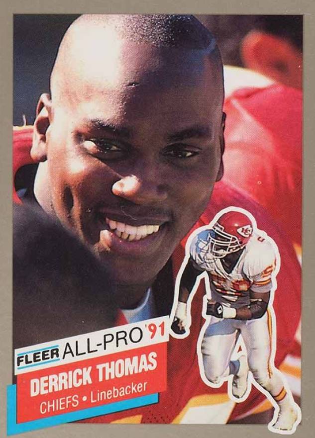 1991 Fleer All-Pro Derrick Thomas #13 Football Card