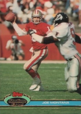 1991 Stadium Club Joe Montana #327 Football Card