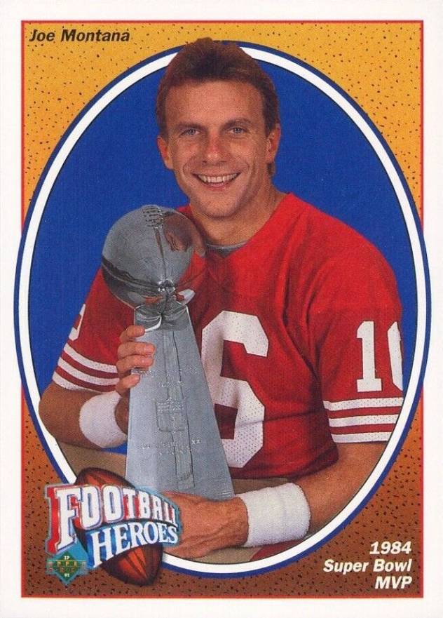 1991 Upper Deck Heroes Joe Montana #3 Football Card