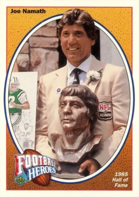 1991 Upper Deck Heroes Joe Namath #17 Football Card