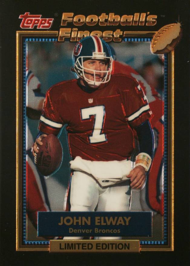 1992 Finest John Elway #6 Football Card