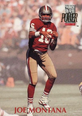 1992 Pro Set Power Joe Montana #16 Football Card