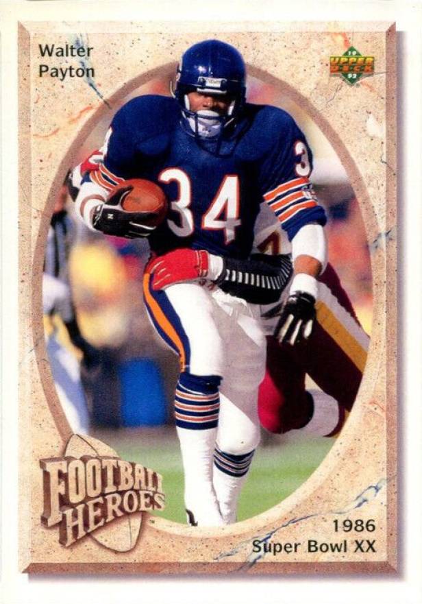 1992 Upper Deck Heroes Walter Payton #24 Football Card