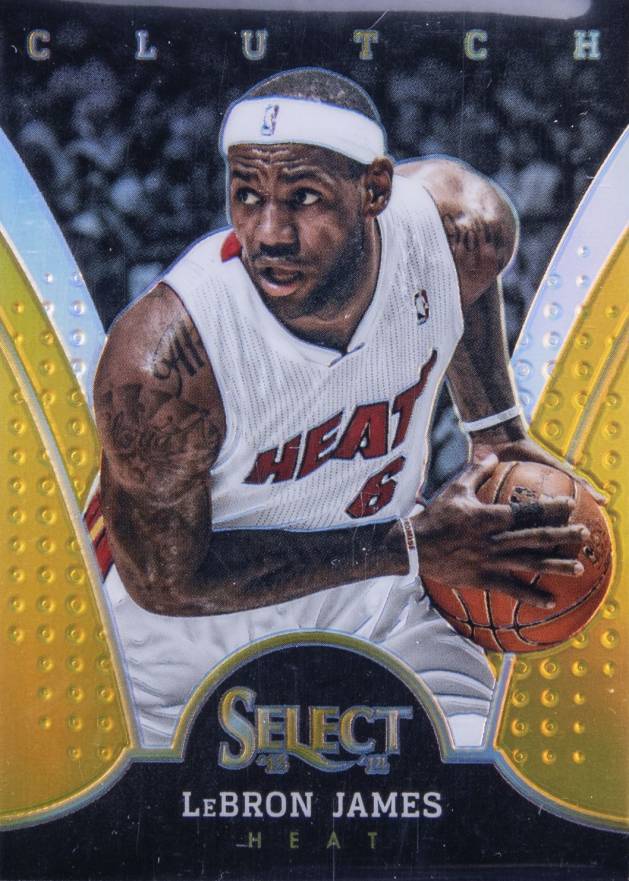 2013 Panini Select Clutch LeBron James #6 Basketball Card