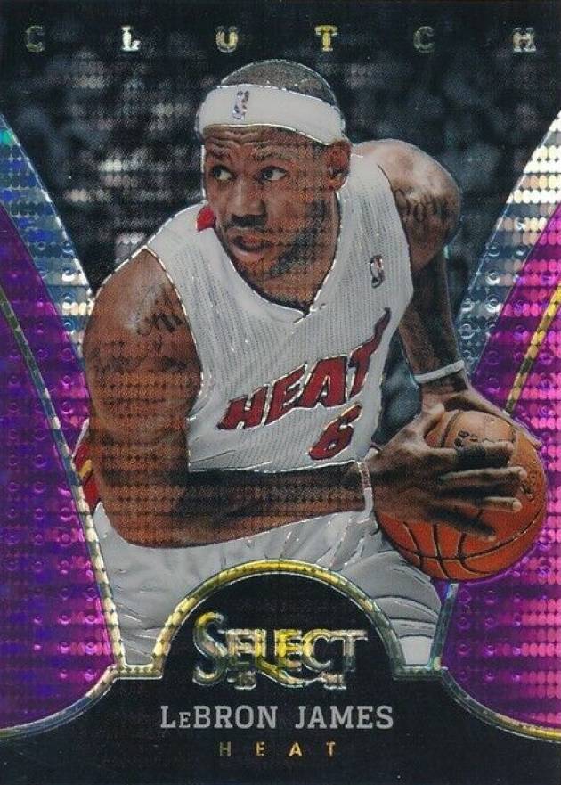 2013 Panini Select Clutch Lebron James #6 Basketball Card