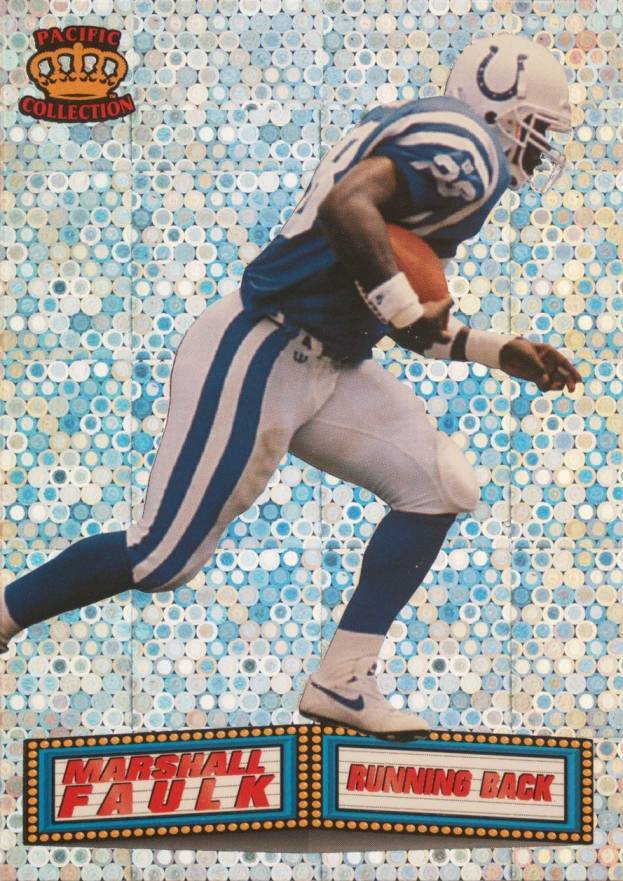 1994 Pacific Marquee Prisms Marshall Faulk #11 Football Card