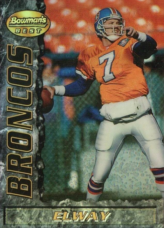 1995 Bowman's Best John Elway #90 Football Card