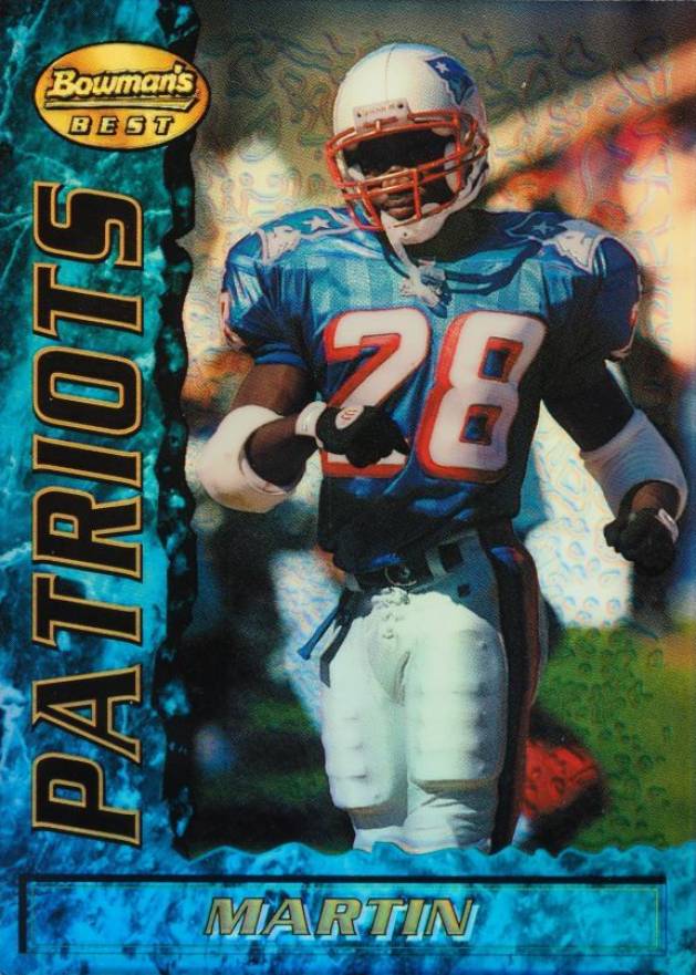 1995 Bowman's Best Curtis Martin #74 Football Card