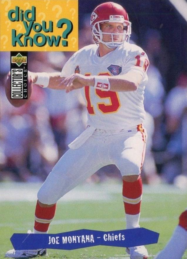 1995 Collector's Choice Joe Montana #34 Football Card