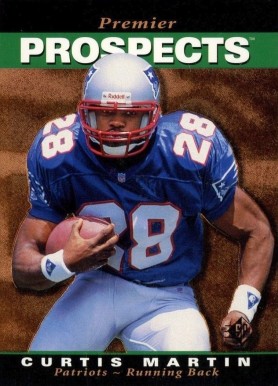 1995 SP Curtis Martin #18 Football Card