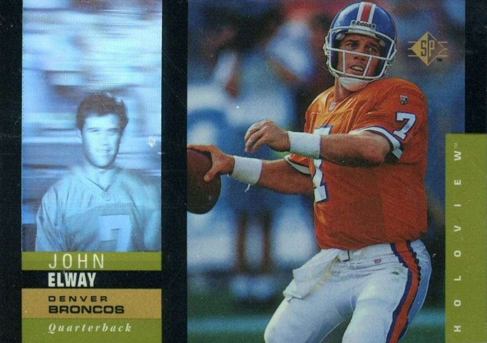 1995 SP Holoview John Elway #14 Football Card