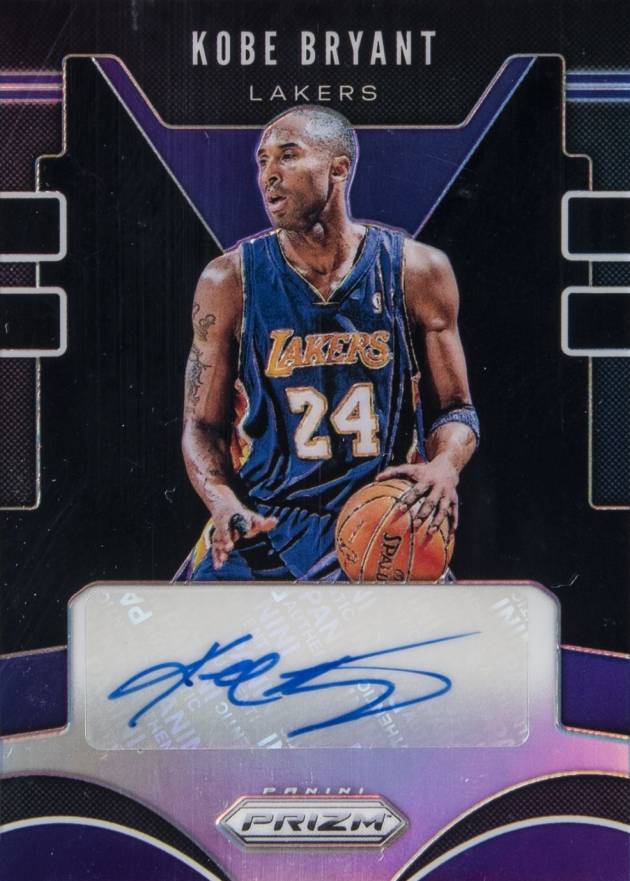 2019 Panini Prizm Signatures Kobe Bryant #KBR Basketball Card