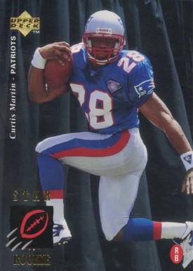 1995 Upper Deck Curtis Martin #30 Football Card