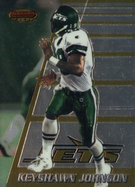 1996 Bowman's Best Keyshawn Johnson #180 Football Card