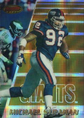 1996 Bowman's Best Michael Strahan #97 Football Card