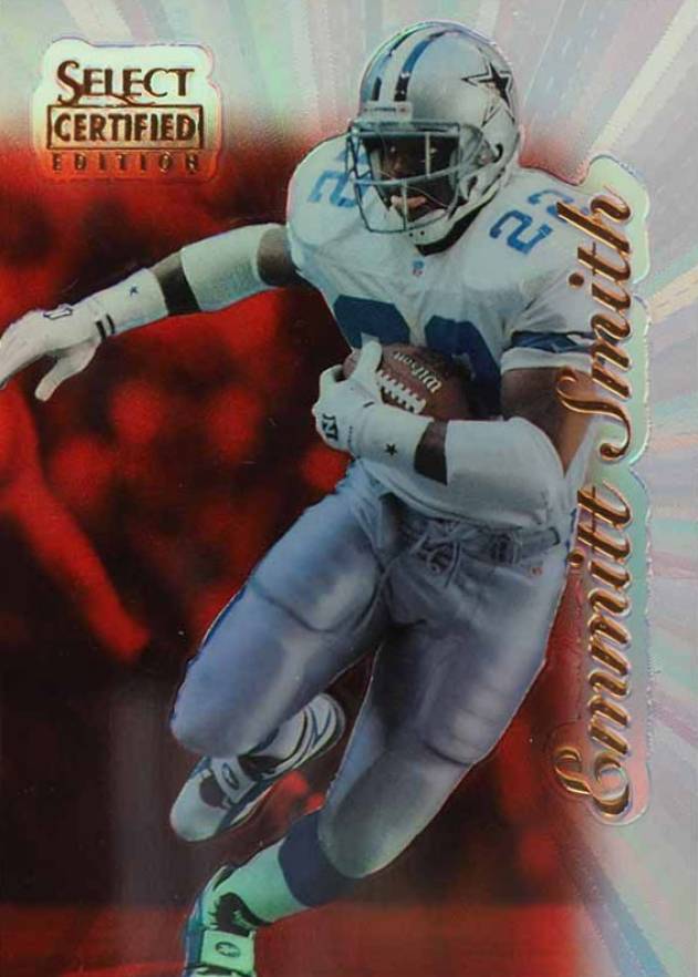 1996 Select Certified Emmitt Smith #27 Football Card