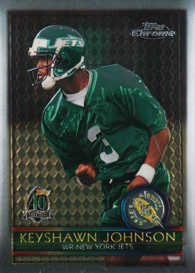 1996 Topps Chrome Keyshawn Johnson #159 Football Card