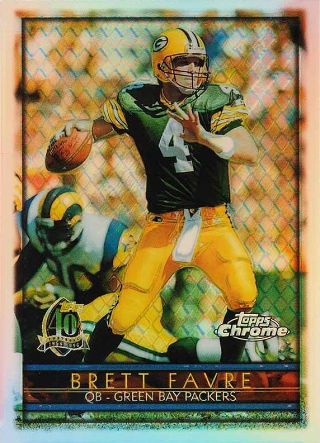 1996 Topps Chrome Brett Favre #145 Football Card