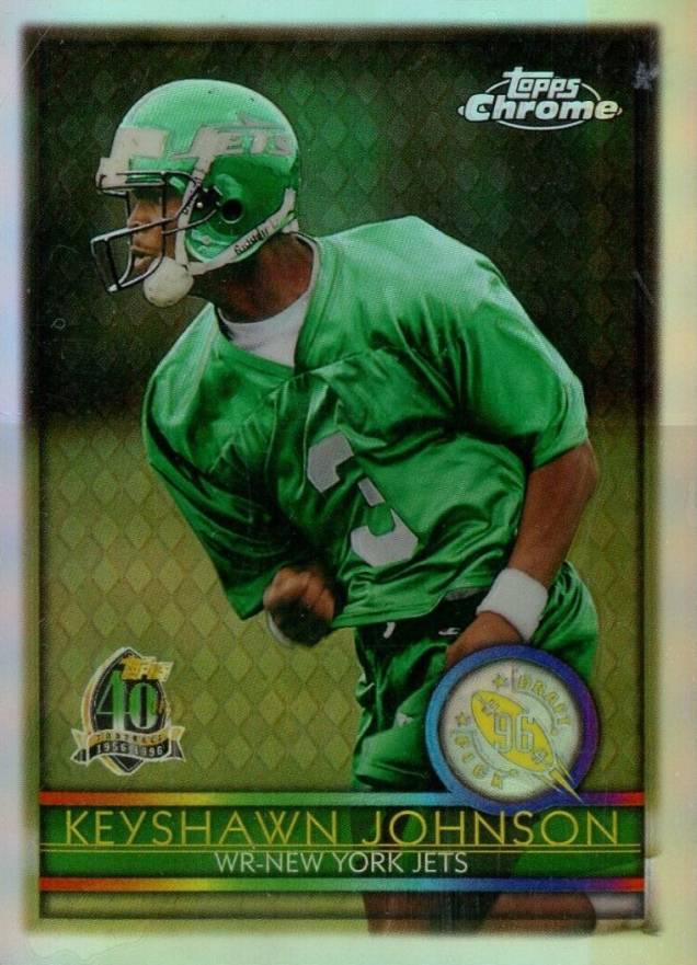 1996 Topps Chrome Keyshawn Johnson #159 Football Card