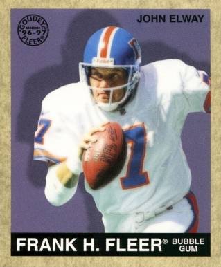 1997 Fleer Goudey John Elway #15 Football Card