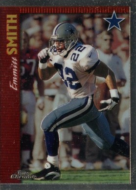 1997 Topps Chrome Emmitt Smith #81 Football Card