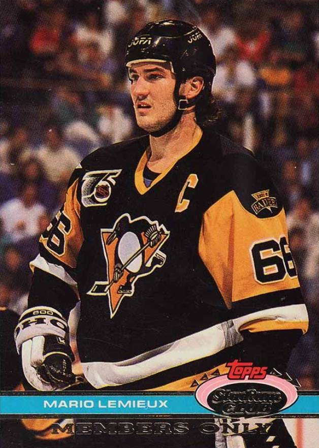 1991 Stadium Club Members Only Mario Lemieux # Hockey Card