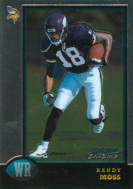 1998 Bowman Chrome Randy Moss #182 Football Card