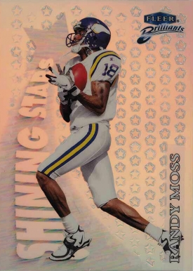 1998 Fleer Brilliants Shining Stars Randy Moss #7 Football Card