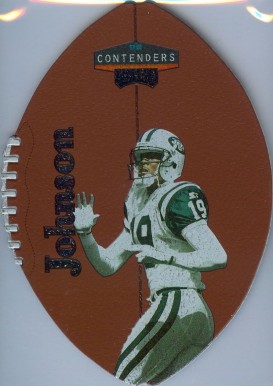 1998 Playoff Contenders Leather Keyshawn Johnson #64 Football Card