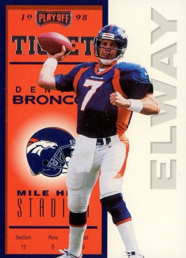 1998 Playoff Contenders Ticket John Elway #24 Football Card