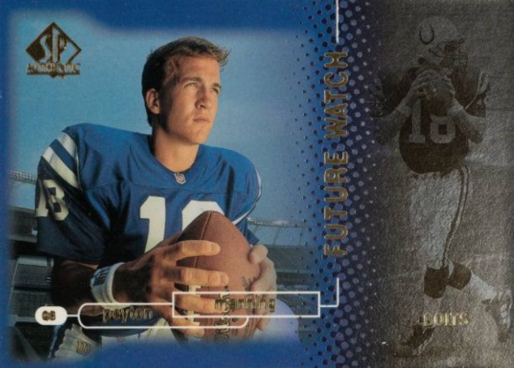 1998 SP Authentic Peyton Manning #14 Football Card