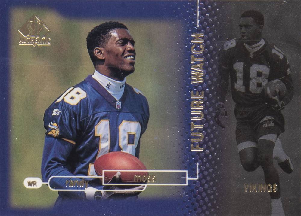 1998 SP Authentic Randy Moss #18 Football Card