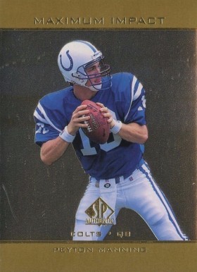 1998 SP Authentic Maximum Impact Peyton Manning #SE11 Football Card