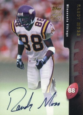 1998 Topps Certified Autograph Randy Moss #A1 Football Card