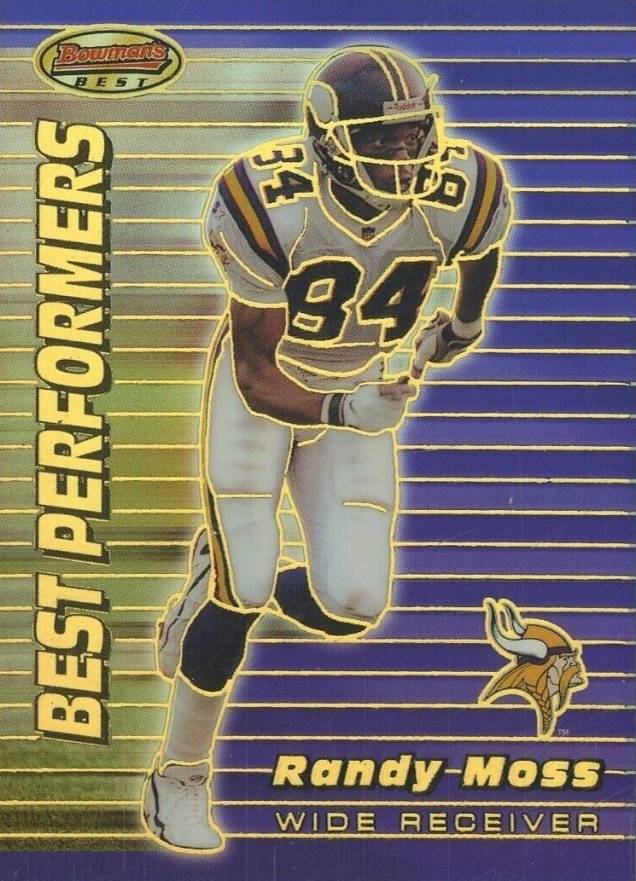 1999 Bowman's Best Randy Moss #92 Football Card