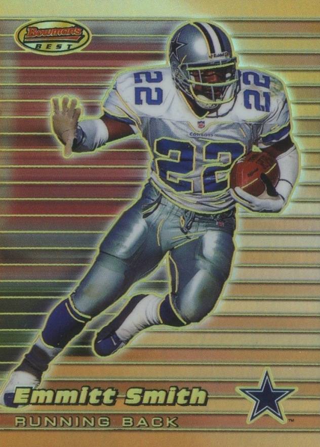 1999 Bowman's Best Emmitt Smith #30 Football Card