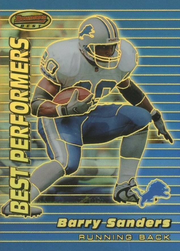 1999 Bowman's Best Barry Sanders #94 Football Card