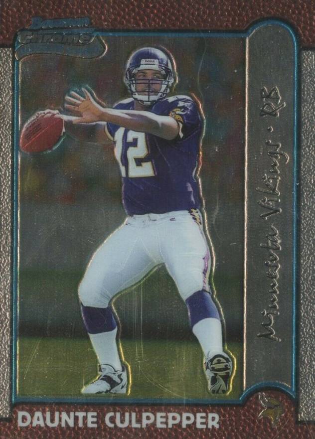 1999 Bowman Chrome Daunte Culpepper #166 Football Card