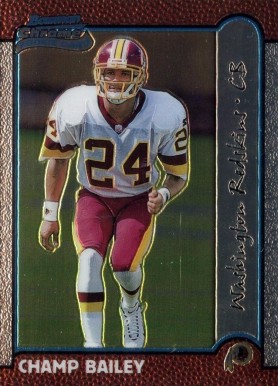 1999 Bowman Chrome Champ Bailey #177 Football Card