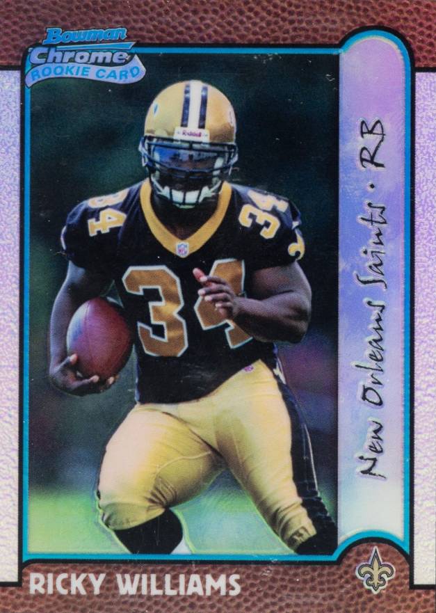 1999 Bowman Chrome Ricky Williams #182 Football Card