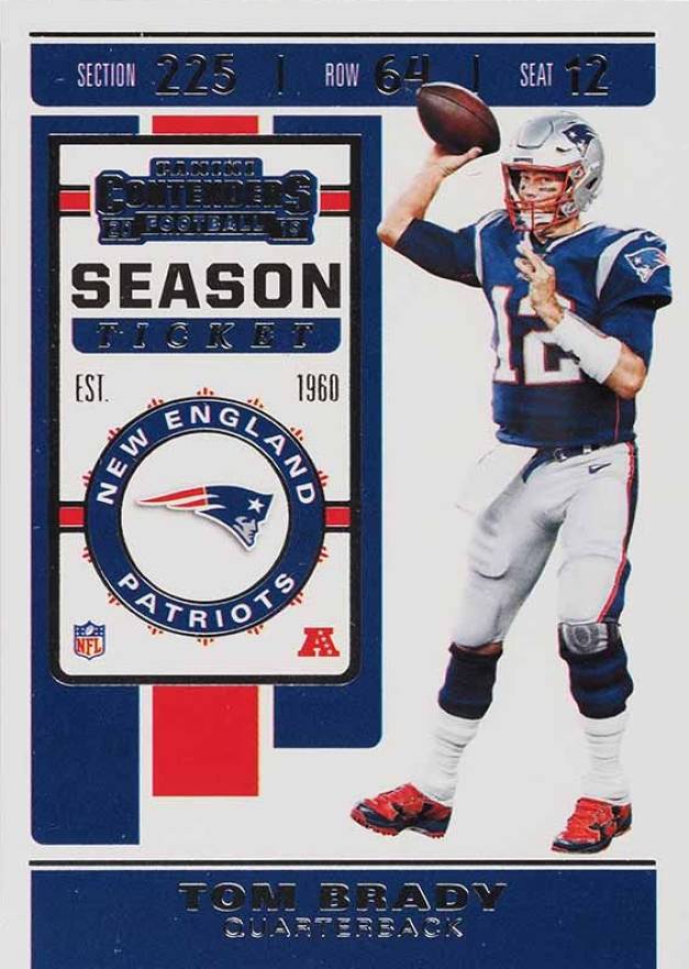 2019 Panini Contenders Tom Brady #9 Football Card