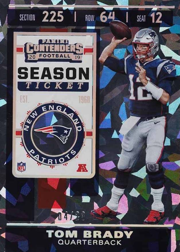 2019 Panini Contenders Tom Brady #9 Football Card