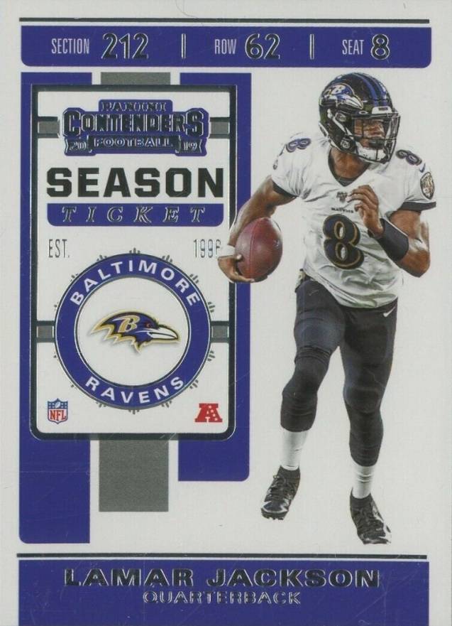 2019 Panini Contenders Lamar Jackson #15 Football Card