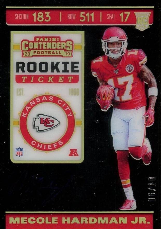 2019 Panini Contenders Mecole Hardman Jr. #115 Football Card