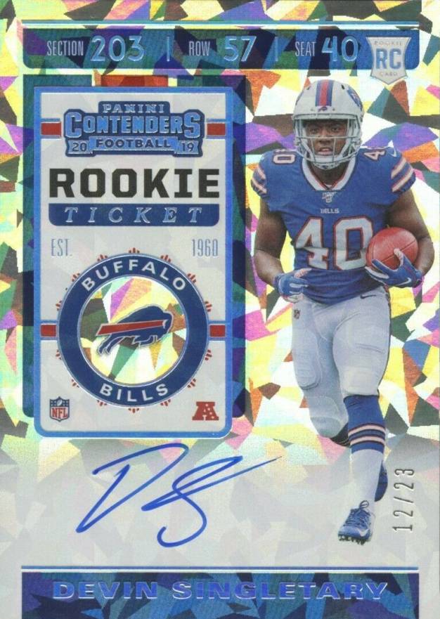 2019 Panini Contenders Devin Singletary #137 Football Card