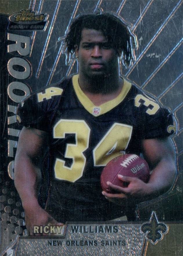 1999 Finest Ricky Williams #158 Football Card