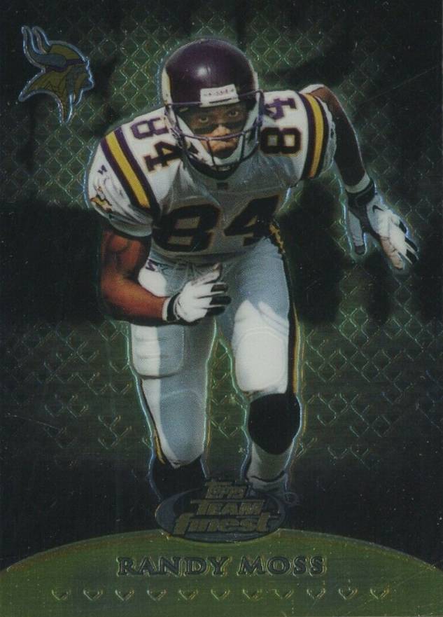 1999 Finest Team Finest Gold Randy Moss #T8 Football Card